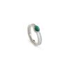 Silver Ring With Malachite