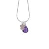 Flowers And Amethyst Necklace