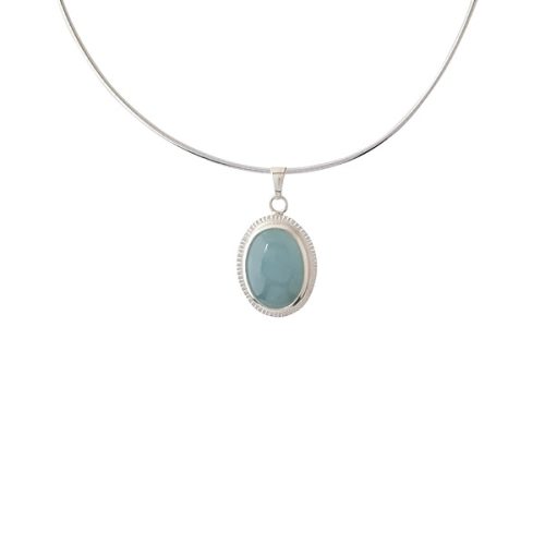 Silver Aquamarine Pendant