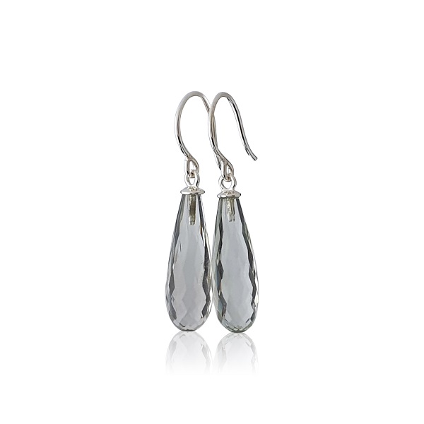Silver Prasiolite Earrings