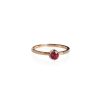 Red gold ring with Rubellite