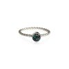 Twist Ring Green Tourmaline