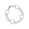 Silver Link Bracelet Circles