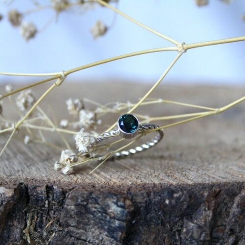 Twist Ring Groene Toermalijn