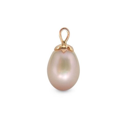 Rose Gold Pendant With Freshwater Pearl