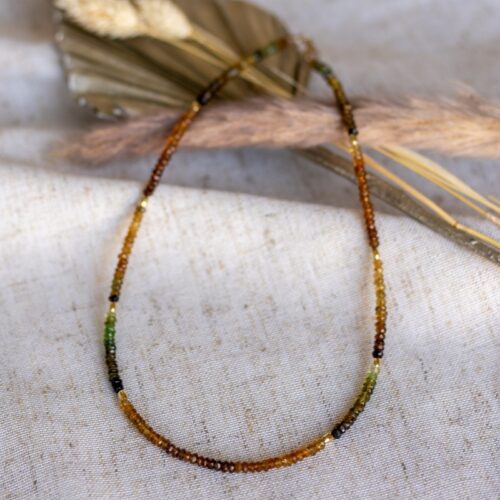 Gold Tourmaline Necklace