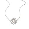 Zilveren Bloemen Collier