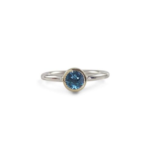 Silver Ring With Topaz