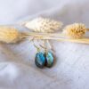 Gold Labradorite Earrings