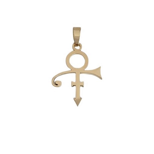 Gold Pendant Prince Logo
