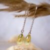 Silver Lemon Quartz Earrings