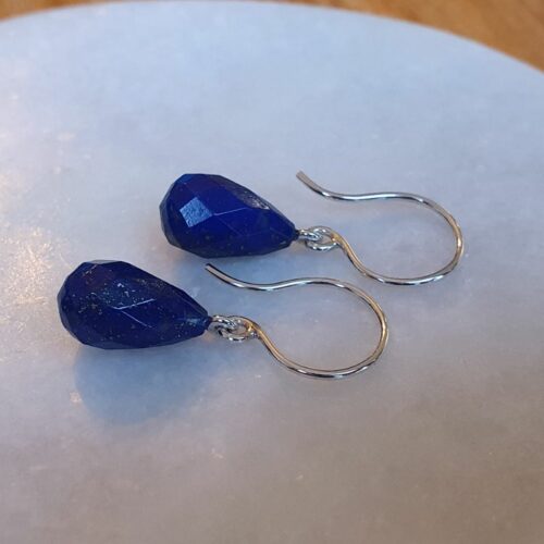 Silver Lapis Lazuli Earrings