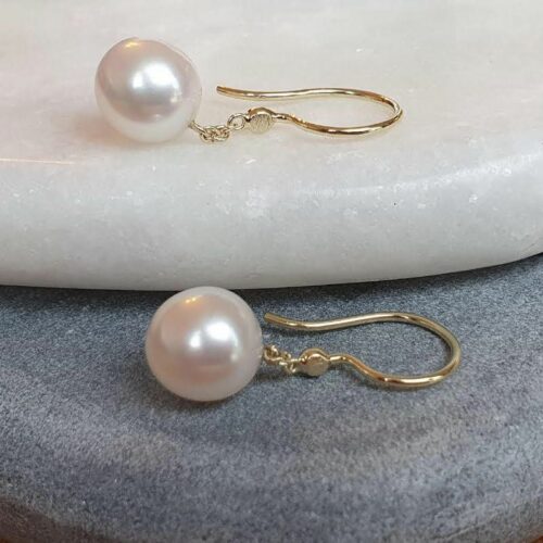 Gold Pearl Earrings Sweet