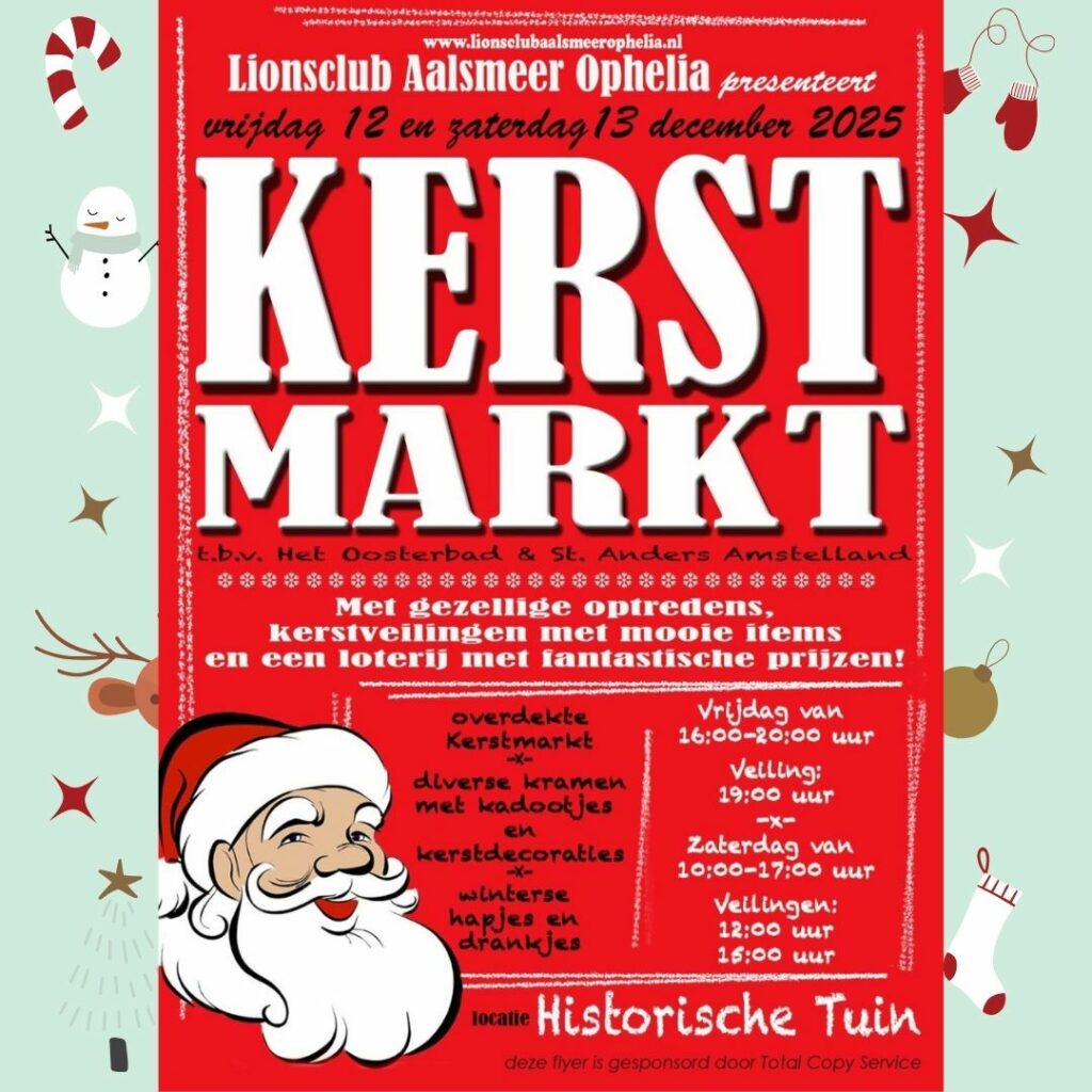 Kerstmarkt Historische Tuin Aalsmeer 2025